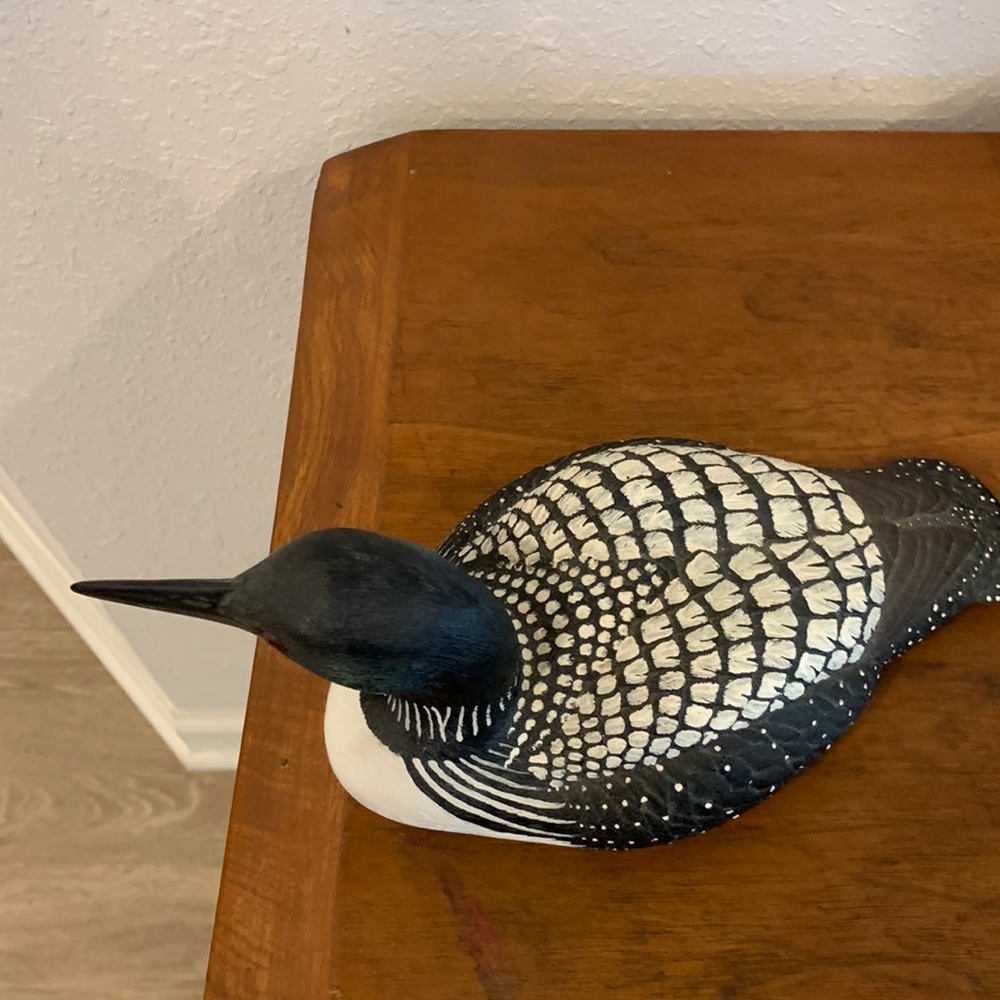 Wood carved Loon by Karyl Jennings